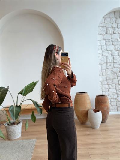 Lou Kemerli Kahverengi Jean