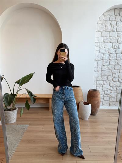 Luxe Taşlı Jean 