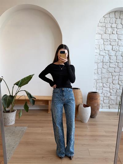 Luxe Taşlı Jean 