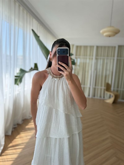 Maren Beyaz Elbise