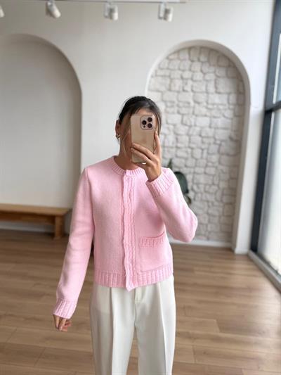 Marla Pembe Hırka