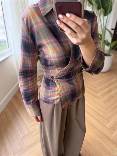 Mia Renkli Ekose Gömlek