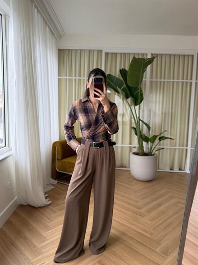 Mia Renkli Ekose Gömlek