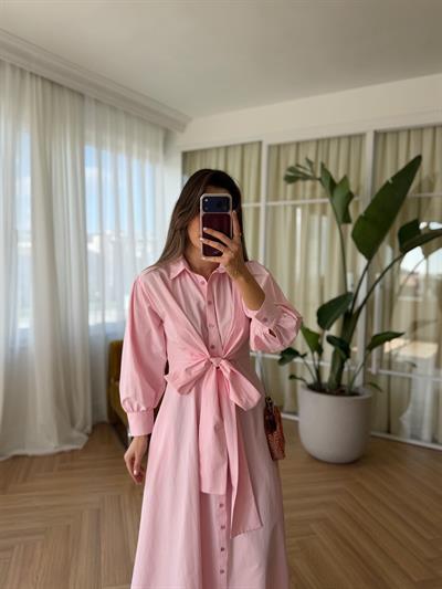 Milena Pembe  Elbise