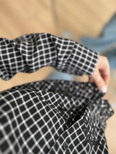 Nakışlı Kareli Gömlek