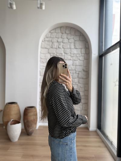 Nakışlı Kareli Gömlek