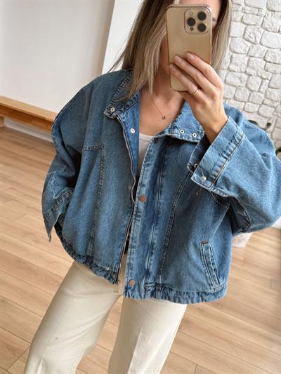 Olia Mavi Denim Ceket