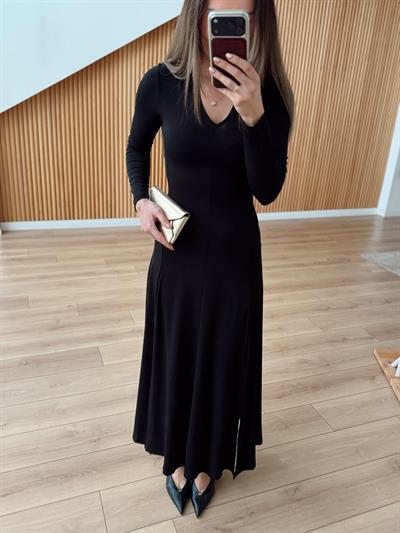 Olly Siyah Maxi Elbise