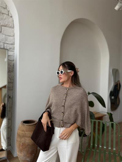 Pelerinli Vizon Hırka