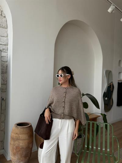 Pelerinli Vizon Hırka