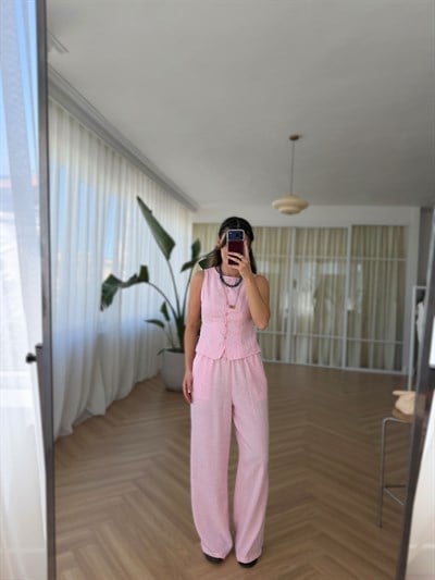 Pembe Müslin Takım