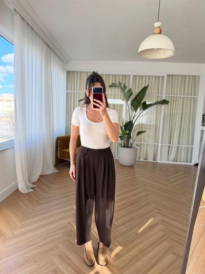 Polly Kahverengi Pantolon