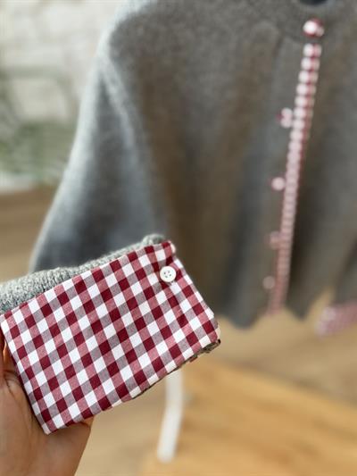 Pötikare Garnili Gri Hırka