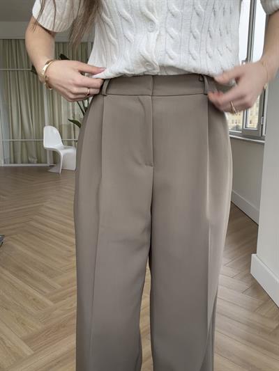 Premium Poliviskon Kumaş Haki Pantolon