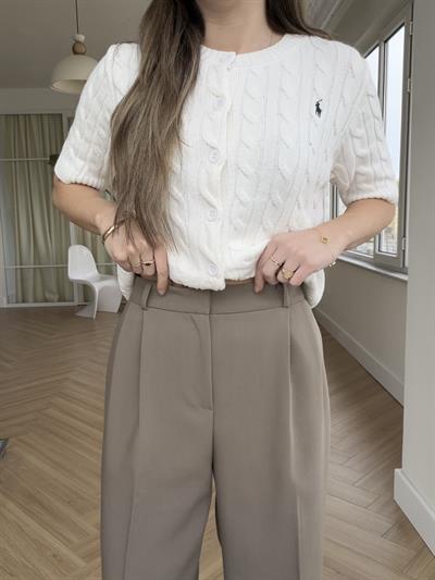 Premium Poliviskon Kumaş Haki Pantolon