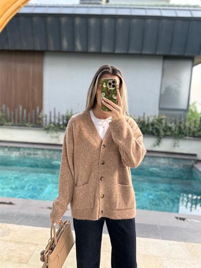 Rita Sütlü Kahve Hırka