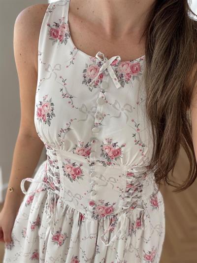 Rose Ribbon Elbise 