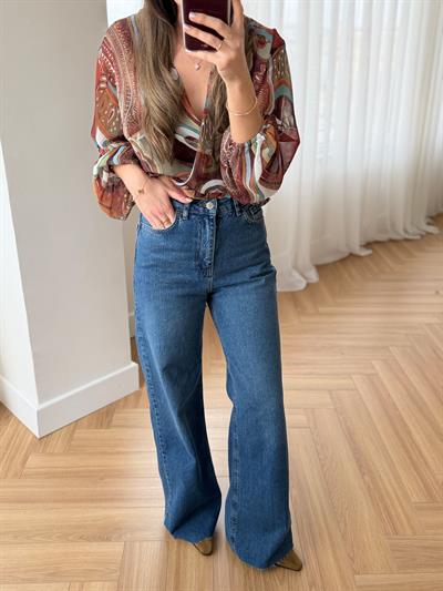 Rs Kesik paça Mavi Jean