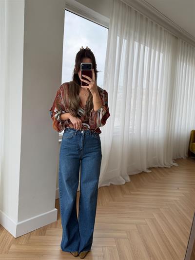 Rs Kesik paça Mavi Jean