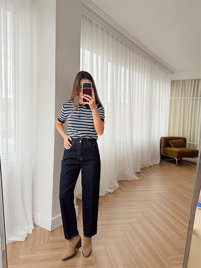 Rs Lacivert Mom Jean