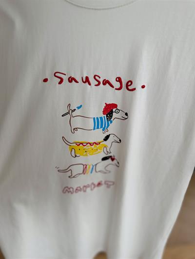 Sausage Nakışlı Basic Tshirt