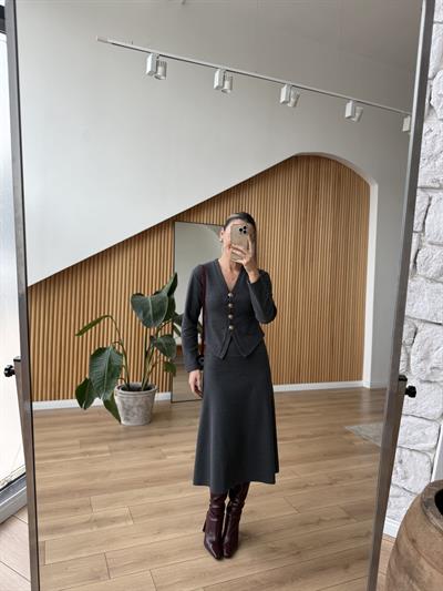 Selanik Kumaş Gri Takım