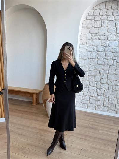 Selanik Kumaş Siyah Takım
