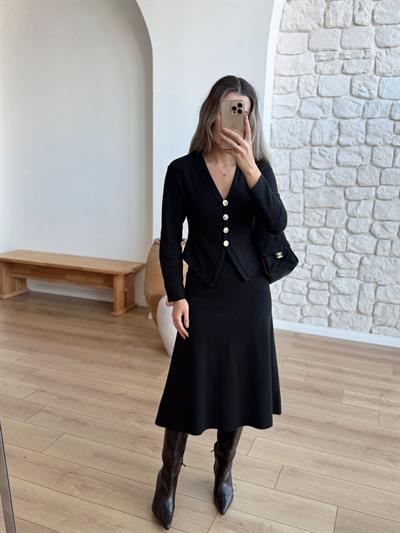 Selanik Kumaş Siyah Takım