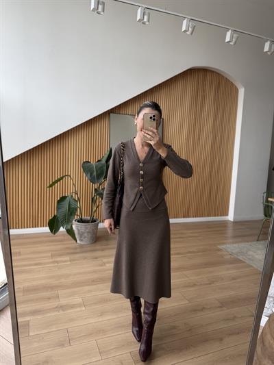 Selanik Kumaş Vizon Takım