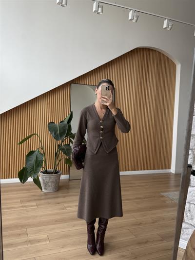 Selanik Kumaş Vizon Takım