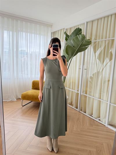 Serena Yeşil Elbise
