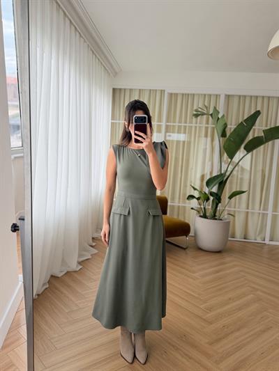 Serena Yeşil Elbise