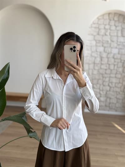 Slimfit Beyaz Gömlek