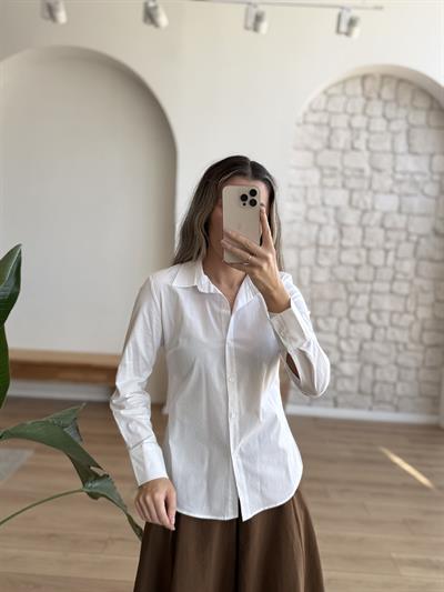Slimfit Beyaz Gömlek
