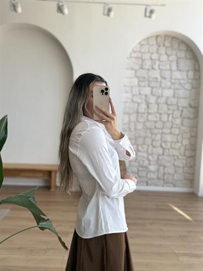 Slimfit Beyaz Gömlek