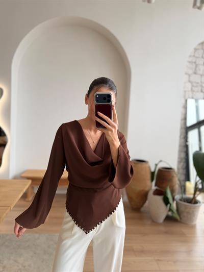 Sole Kahverengi Bluz