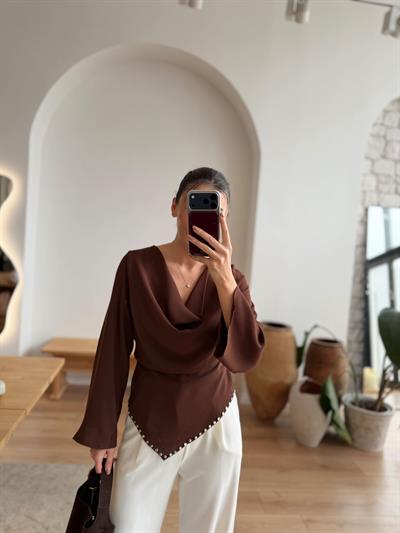 Sole Kahverengi Bluz