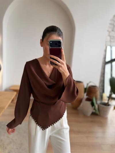 Sole Kahverengi Bluz