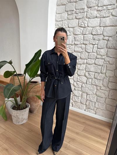 Solita Lacivert Denim Takım