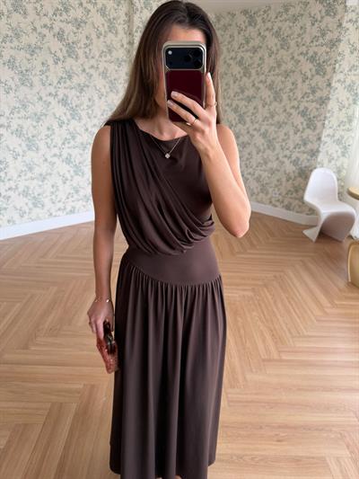Sonya Kahverengi Elbise
