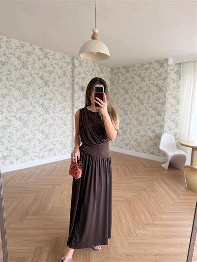 Sonya Kahverengi Elbise