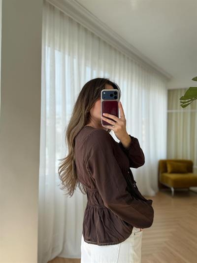 Stella Kahverengi Bluz