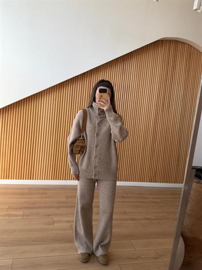 Sütlü Kahve Triko Takım