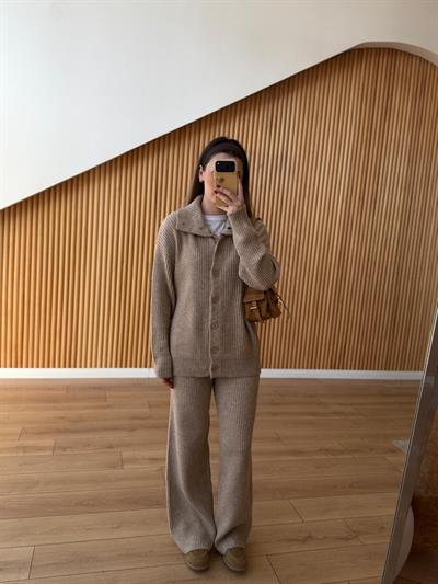 Sütlü Kahve Triko Takım