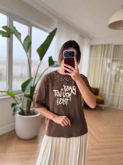 Taşlı Boyamalı Tshirt