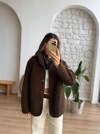 Teddy Kahverengi Peluş Ceket