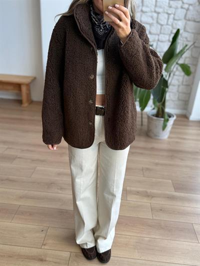 Teddy Kahverengi Peluş Ceket