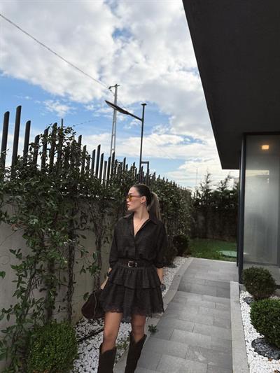 Tek Cep Detaylı Kahverengi Ekose Gömlek