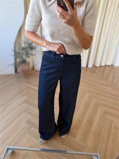 Tensel Denim Lacivert Pantolon