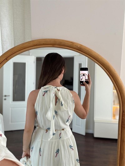 Tokalı Sara Vual Elbise